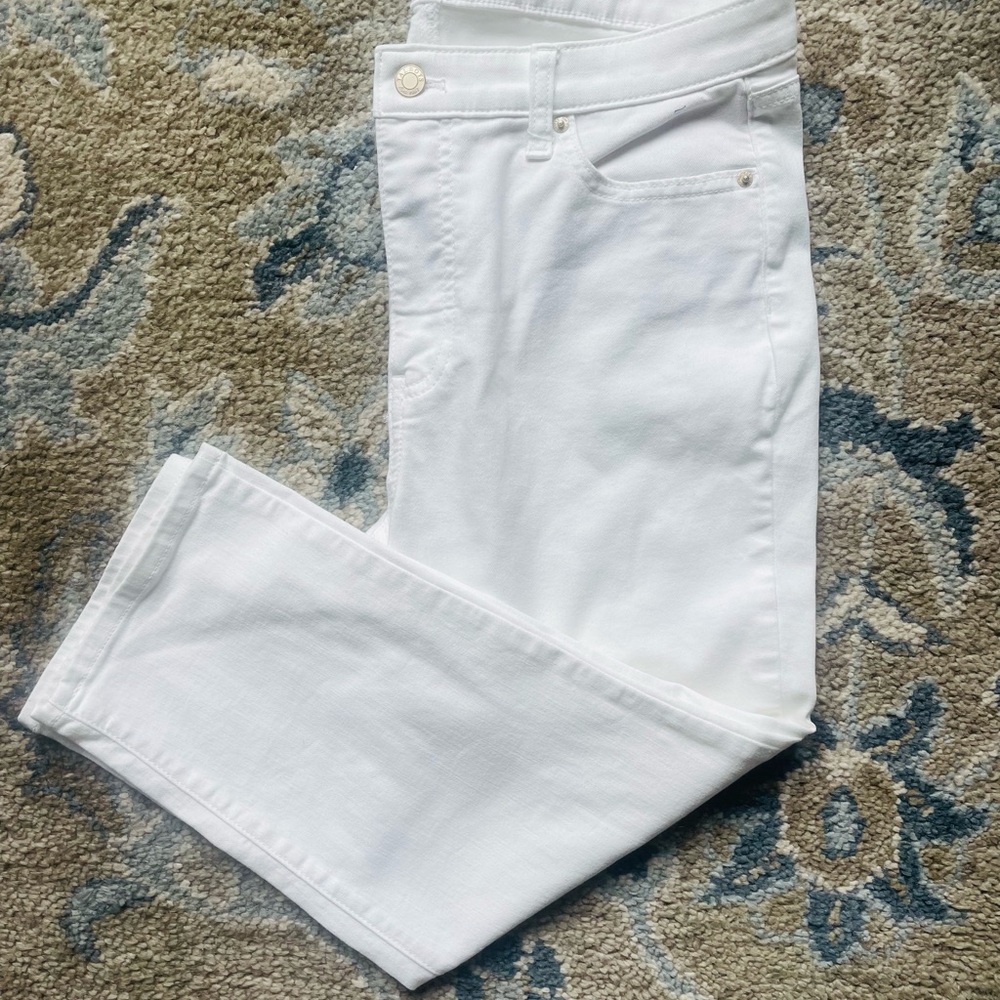 Talbots Women's Crisp White Straight Leg Jeans